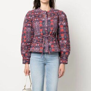 ba&sh 100% Cotton Terry Reversible Quilted Jacket Women's Small